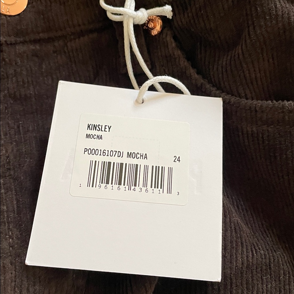 Pistola mocha brown corduroy flared jeans with copper hardware - Picture 14 of 14